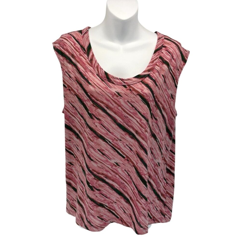 Banana Republic Women’s Top Size M Malibu Tee Pink Sleeveless